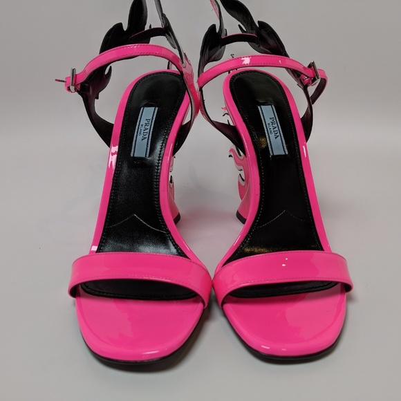 SOLD Prada Flame Wedge Heeled Sandals - Picture 6 of 6